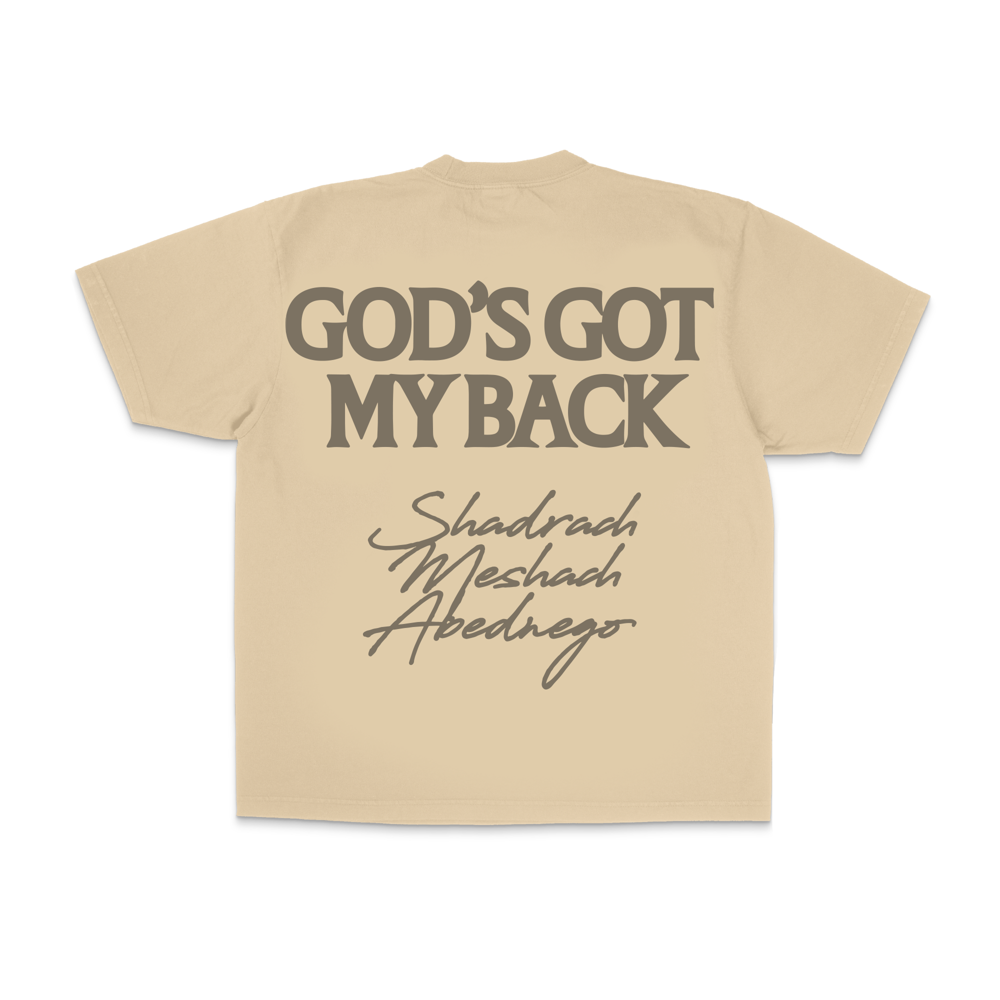 God's Got My Back Tee - Natural Tan – Brandon Lake