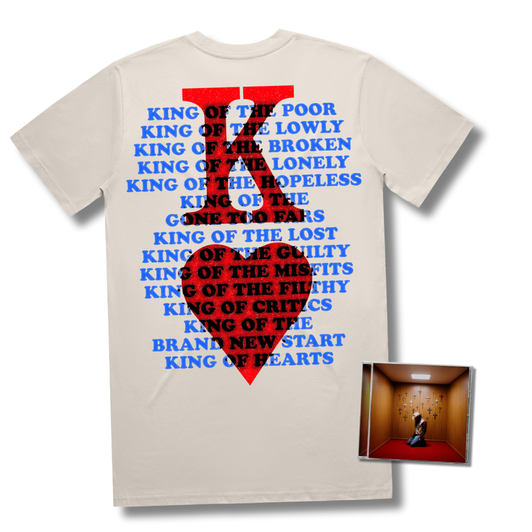 King Of Hearts CD & Shirt Fan Pack