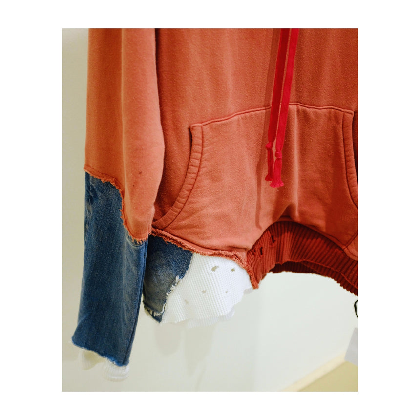 RED FRAGMENT HOODIE - Greg Lauren X Brandon Lake