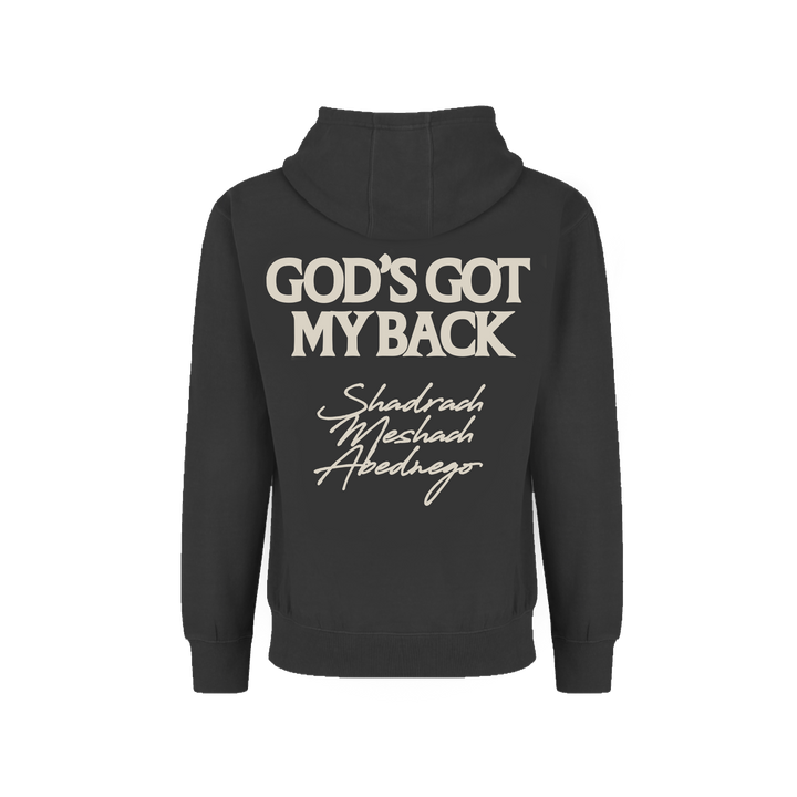 God's Got My Back Hoodie - Black