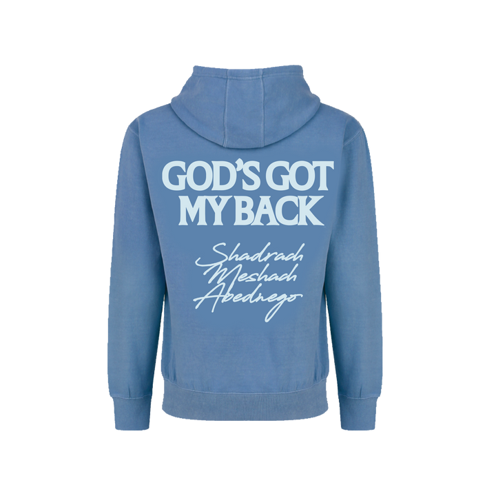 God's Got My Back Hoodie - Blue