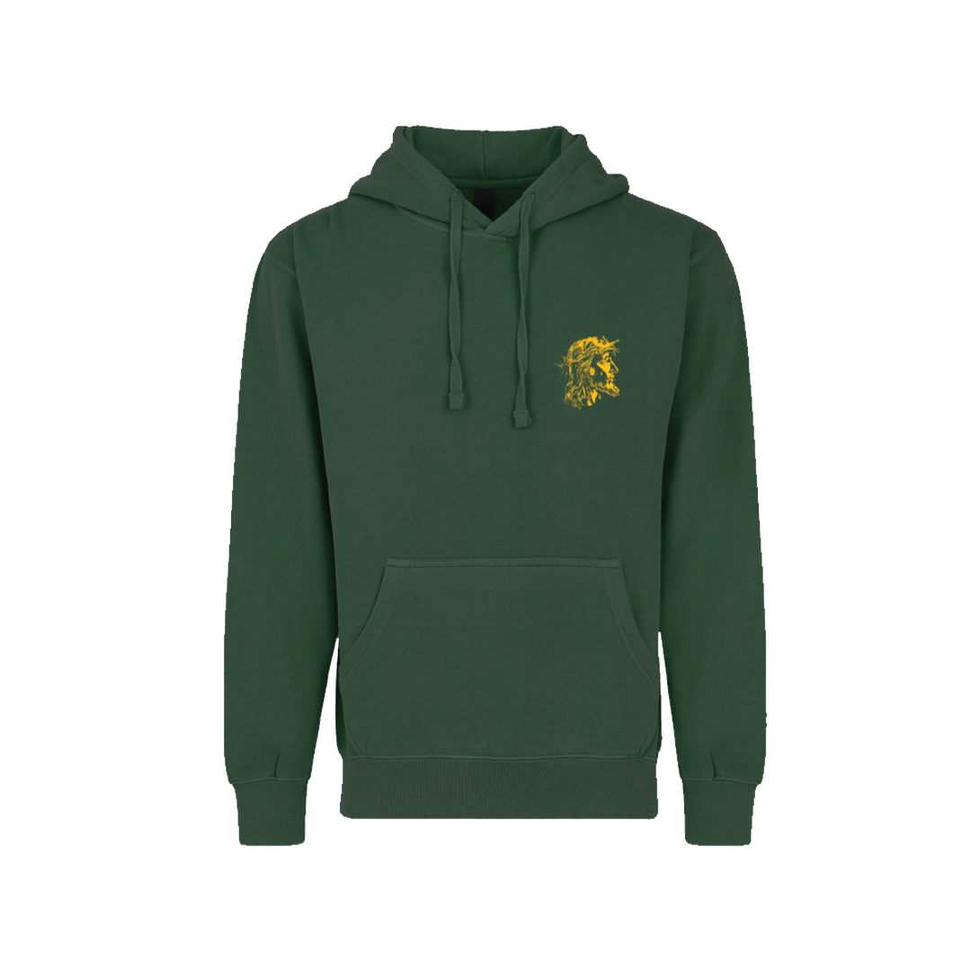 God's Got My Back Hoodie  - Forest Green