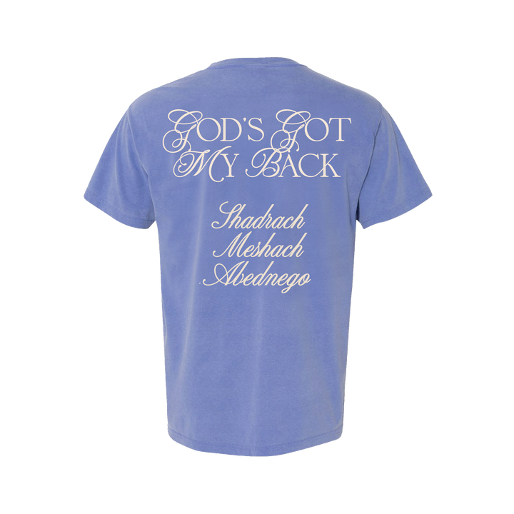 God's Got My Back Tee - Periwinkle