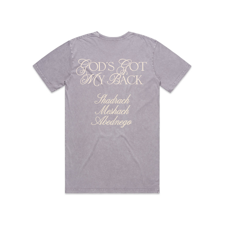 God's Got My Back Tee - Lavender