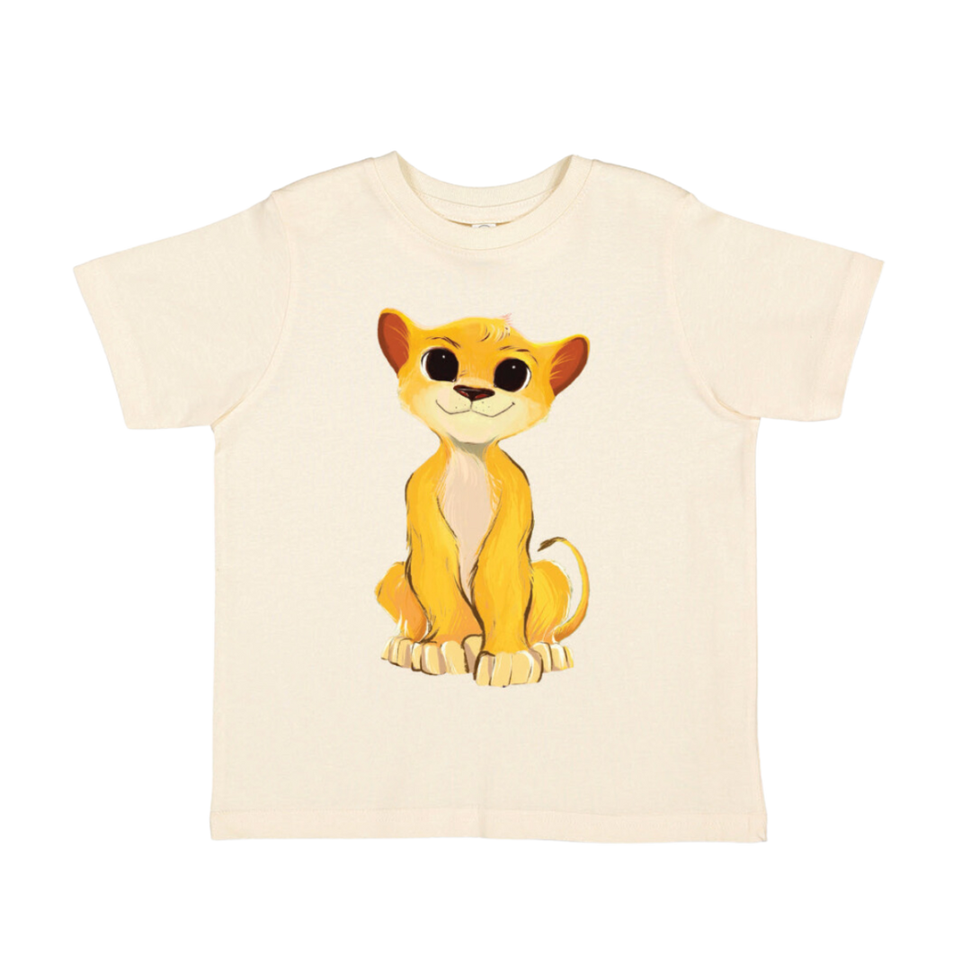 Little Lion Lungs - Kids Tee- Levi - Natural