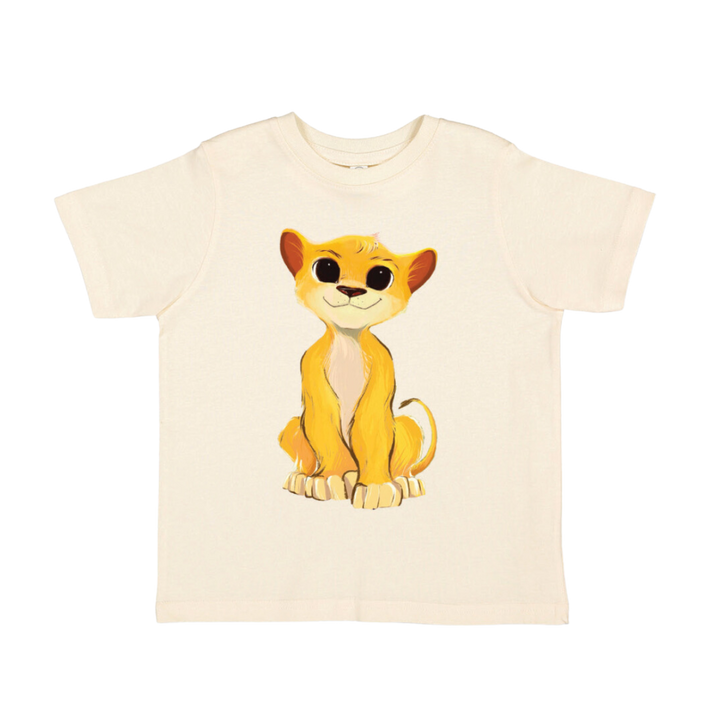 Little Lion Lungs - Kids Tee- Levi - Natural