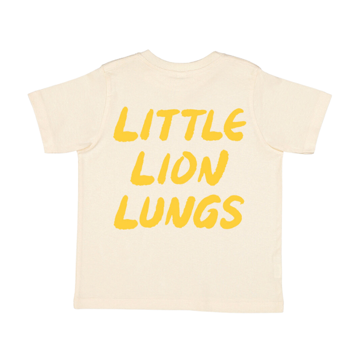 Little Lion Lungs - Kids Tee- Levi - Natural