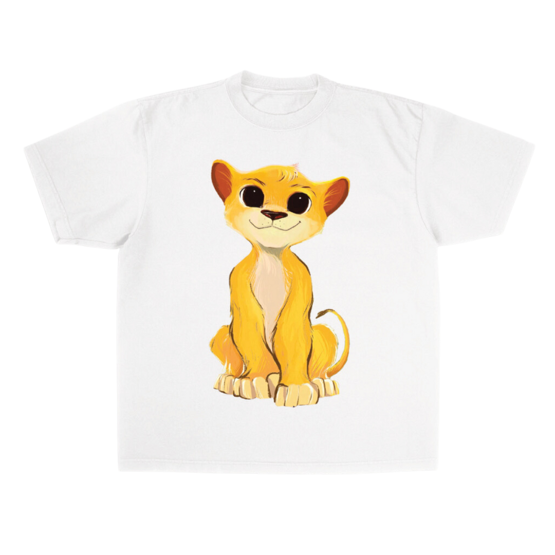 Little Lion Lungs - Kids Tee- Levi - White