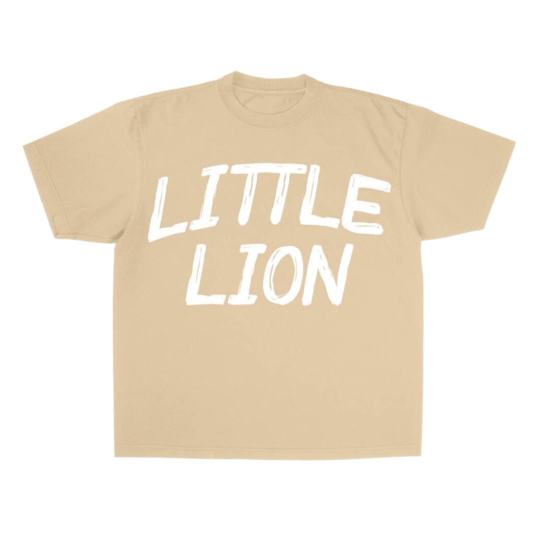 Little Lion Lungs - Kids Tee- Levi and Friends - Sand